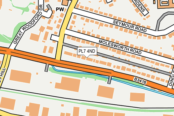 PL7 4ND map - OS OpenMap – Local (Ordnance Survey)