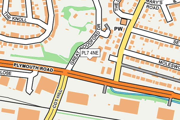 PL7 4NE map - OS OpenMap – Local (Ordnance Survey)