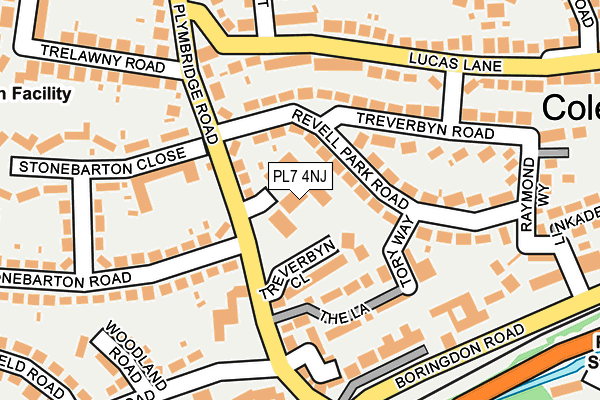 PL7 4NJ map - OS OpenMap – Local (Ordnance Survey)