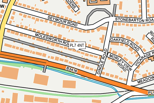 PL7 4NT map - OS OpenMap – Local (Ordnance Survey)