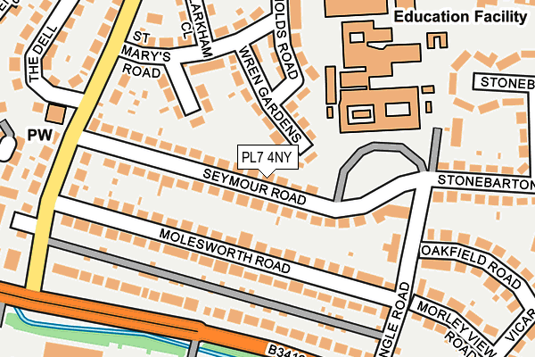 PL7 4NY map - OS OpenMap – Local (Ordnance Survey)