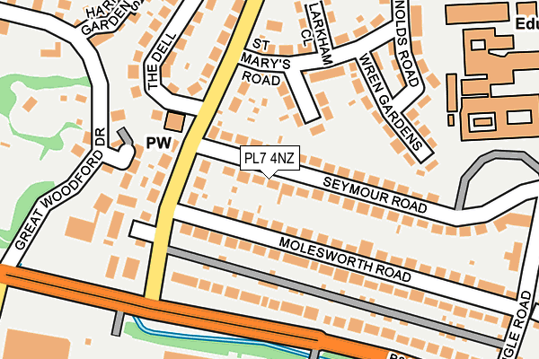 PL7 4NZ map - OS OpenMap – Local (Ordnance Survey)