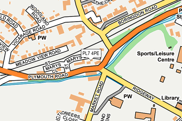 PL7 4PE map - OS OpenMap – Local (Ordnance Survey)