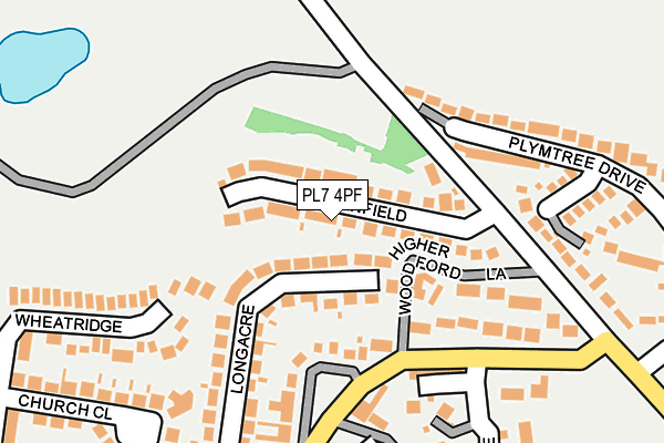 PL7 4PF map - OS OpenMap – Local (Ordnance Survey)