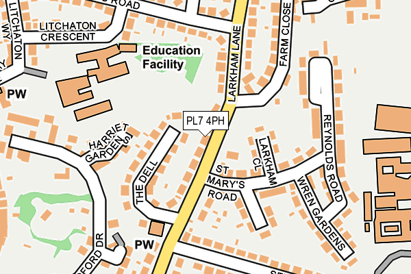 PL7 4PH map - OS OpenMap – Local (Ordnance Survey)