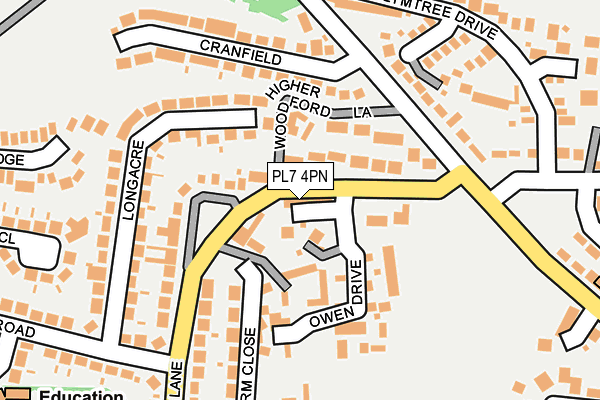 PL7 4PN map - OS OpenMap – Local (Ordnance Survey)