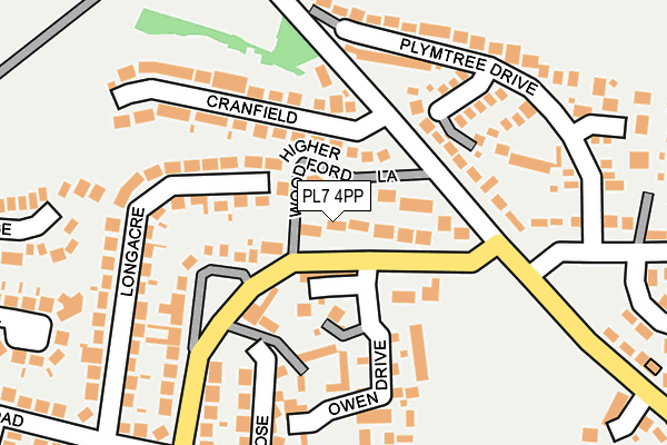 PL7 4PP map - OS OpenMap – Local (Ordnance Survey)