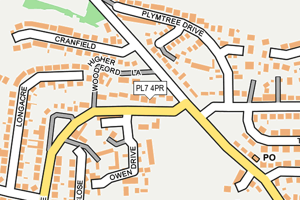 PL7 4PR map - OS OpenMap – Local (Ordnance Survey)