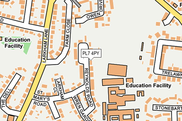 PL7 4PY map - OS OpenMap – Local (Ordnance Survey)