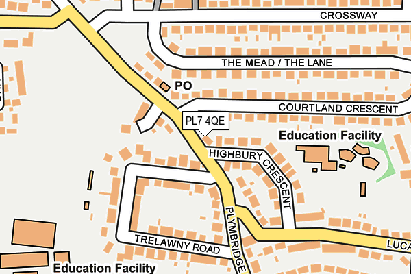 PL7 4QE map - OS OpenMap – Local (Ordnance Survey)