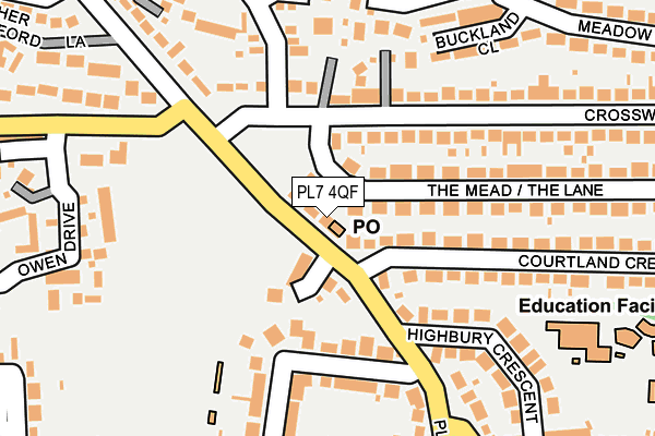 PL7 4QF map - OS OpenMap – Local (Ordnance Survey)