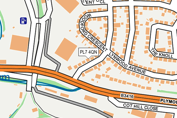 PL7 4QN map - OS OpenMap – Local (Ordnance Survey)