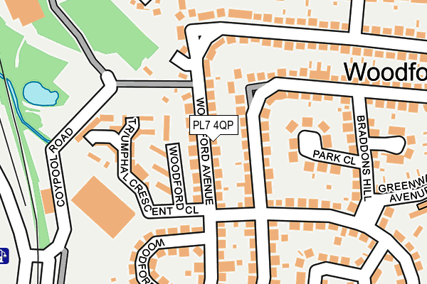 PL7 4QP map - OS OpenMap – Local (Ordnance Survey)