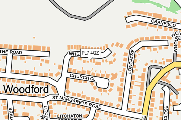 PL7 4QZ map - OS OpenMap – Local (Ordnance Survey)