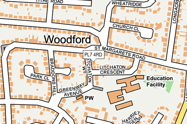 PL7 4RD map - OS OpenMap – Local (Ordnance Survey)