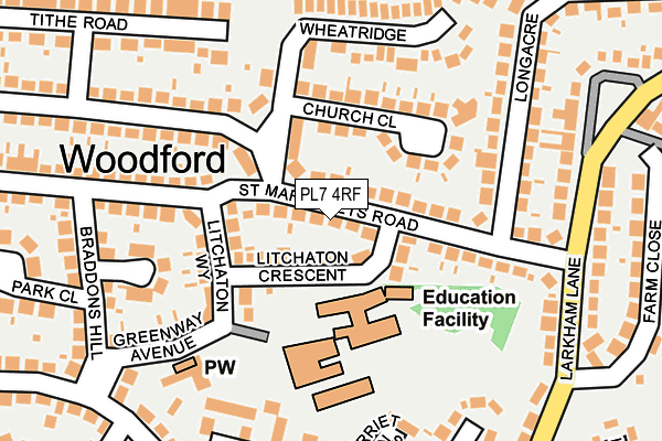 PL7 4RF map - OS OpenMap – Local (Ordnance Survey)