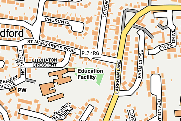 PL7 4RG map - OS OpenMap – Local (Ordnance Survey)