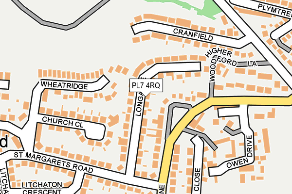 PL7 4RQ map - OS OpenMap – Local (Ordnance Survey)