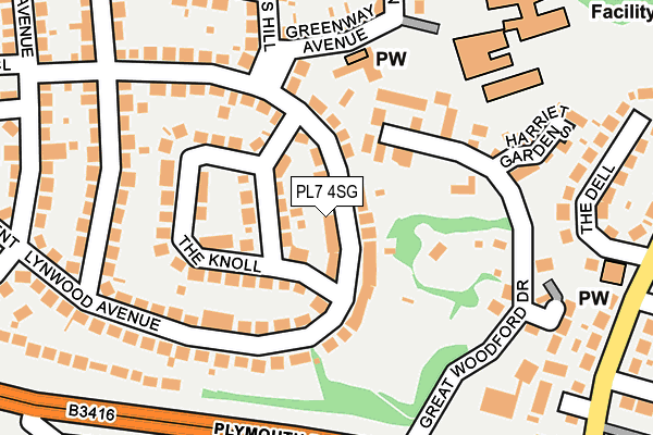 PL7 4SG map - OS OpenMap – Local (Ordnance Survey)