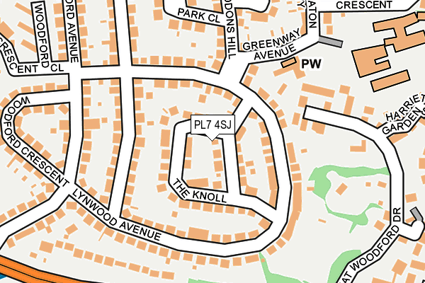 PL7 4SJ map - OS OpenMap – Local (Ordnance Survey)