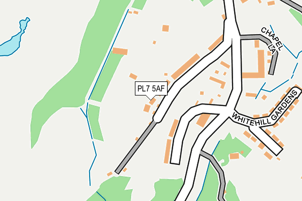 PL7 5AF map - OS OpenMap – Local (Ordnance Survey)