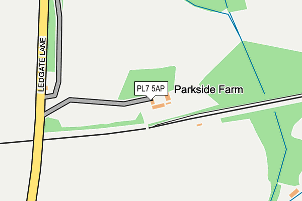 PL7 5AP map - OS OpenMap – Local (Ordnance Survey)