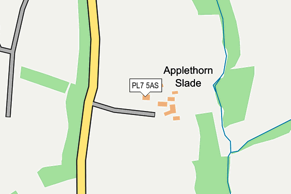 PL7 5AS map - OS OpenMap – Local (Ordnance Survey)