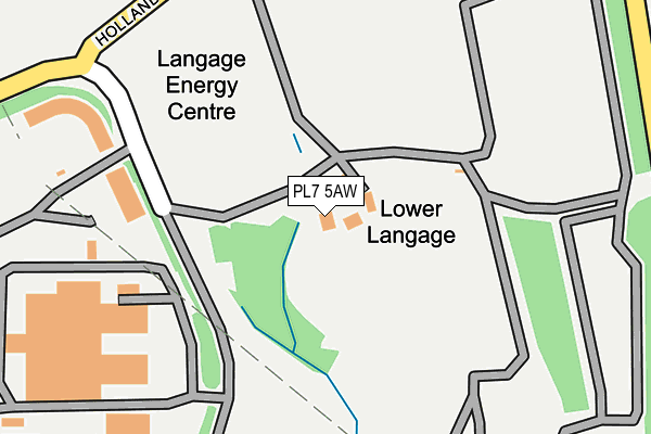 PL7 5AW map - OS OpenMap – Local (Ordnance Survey)