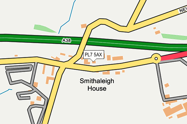 PL7 5AX map - OS OpenMap – Local (Ordnance Survey)