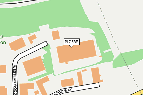 PL7 5BE map - OS OpenMap – Local (Ordnance Survey)