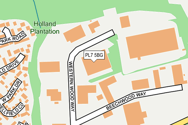 PL7 5BG map - OS OpenMap – Local (Ordnance Survey)