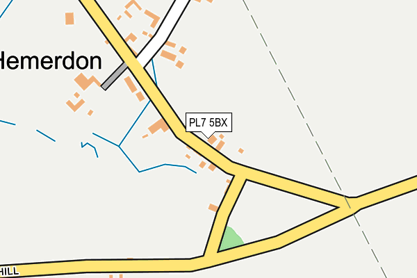 PL7 5BX map - OS OpenMap – Local (Ordnance Survey)