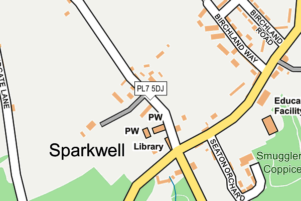 PL7 5DJ map - OS OpenMap – Local (Ordnance Survey)