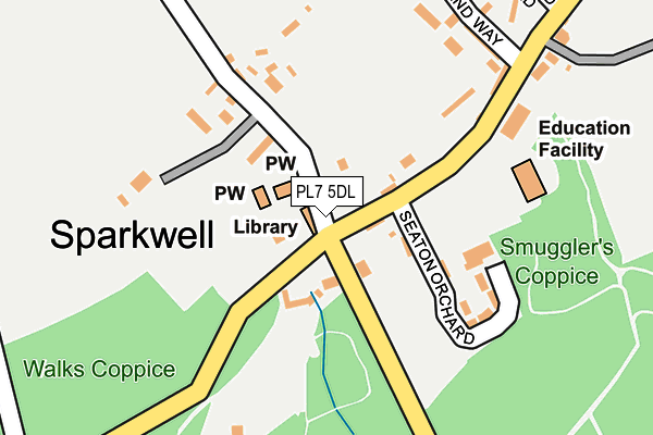 PL7 5DL map - OS OpenMap – Local (Ordnance Survey)