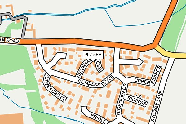 PL7 5EA map - OS OpenMap – Local (Ordnance Survey)