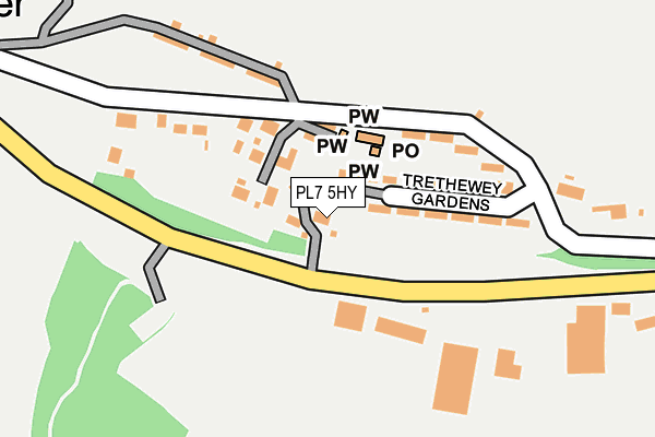 PL7 5HY map - OS OpenMap – Local (Ordnance Survey)