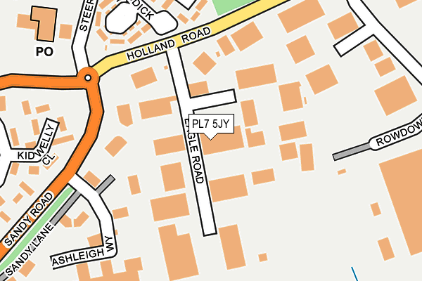 PL7 5JY map - OS OpenMap – Local (Ordnance Survey)