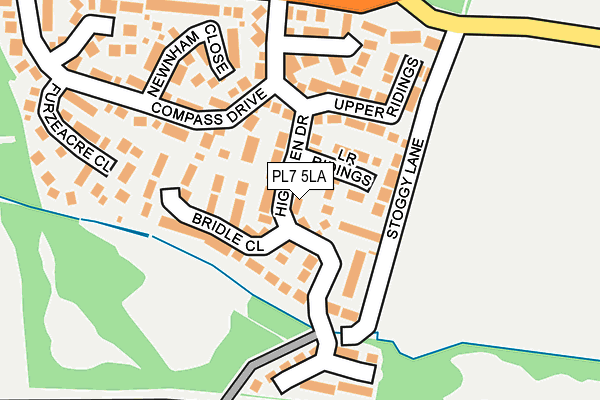 Map of 5 HILL PARK CRESCENT LTD at local scale