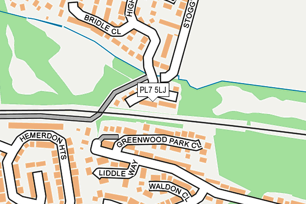 PL7 5LJ map - OS OpenMap – Local (Ordnance Survey)