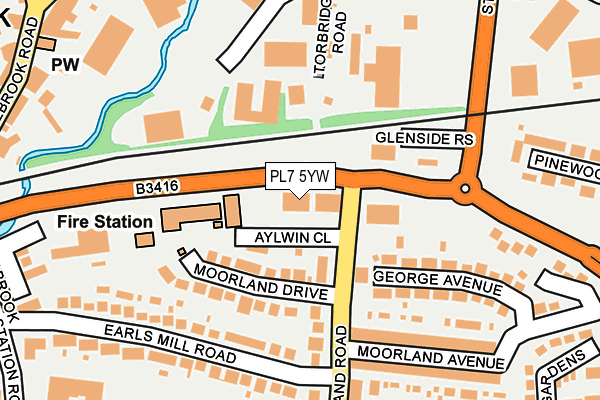 PL7 5YW map - OS OpenMap – Local (Ordnance Survey)