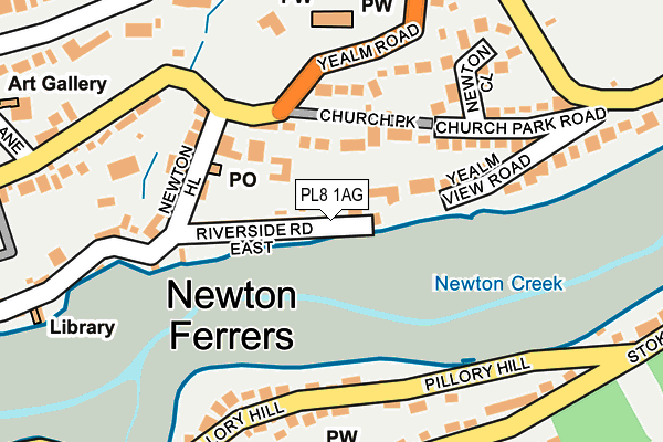 PL8 1AG map - OS OpenMap – Local (Ordnance Survey)