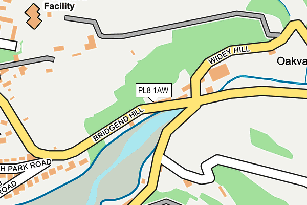 PL8 1AW map - OS OpenMap – Local (Ordnance Survey)