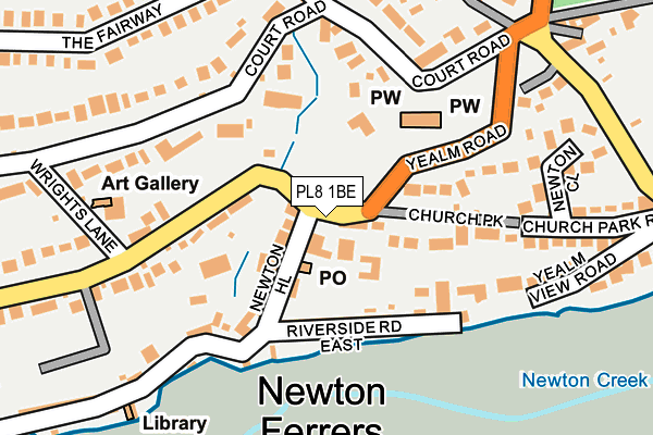 PL8 1BE map - OS OpenMap – Local (Ordnance Survey)