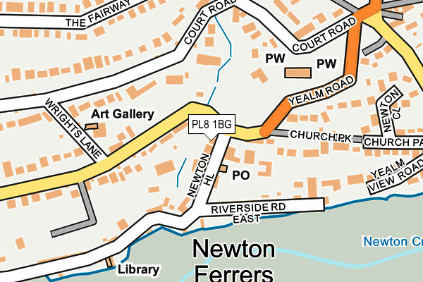 PL8 1BG map - OS OpenMap – Local (Ordnance Survey)