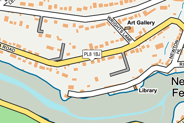 PL8 1BJ map - OS OpenMap – Local (Ordnance Survey)