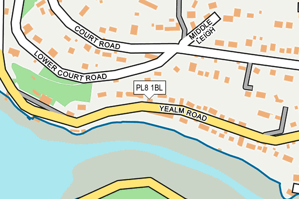 PL8 1BL map - OS OpenMap – Local (Ordnance Survey)