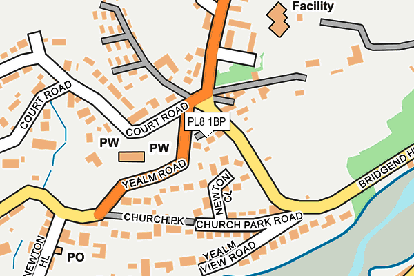 PL8 1BP map - OS OpenMap – Local (Ordnance Survey)