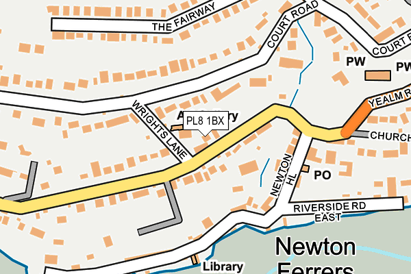 PL8 1BX map - OS OpenMap – Local (Ordnance Survey)