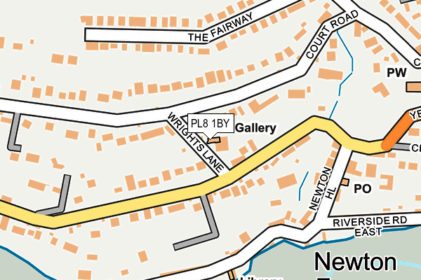 PL8 1BY map - OS OpenMap – Local (Ordnance Survey)