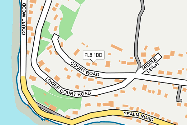 PL8 1DD map - OS OpenMap – Local (Ordnance Survey)